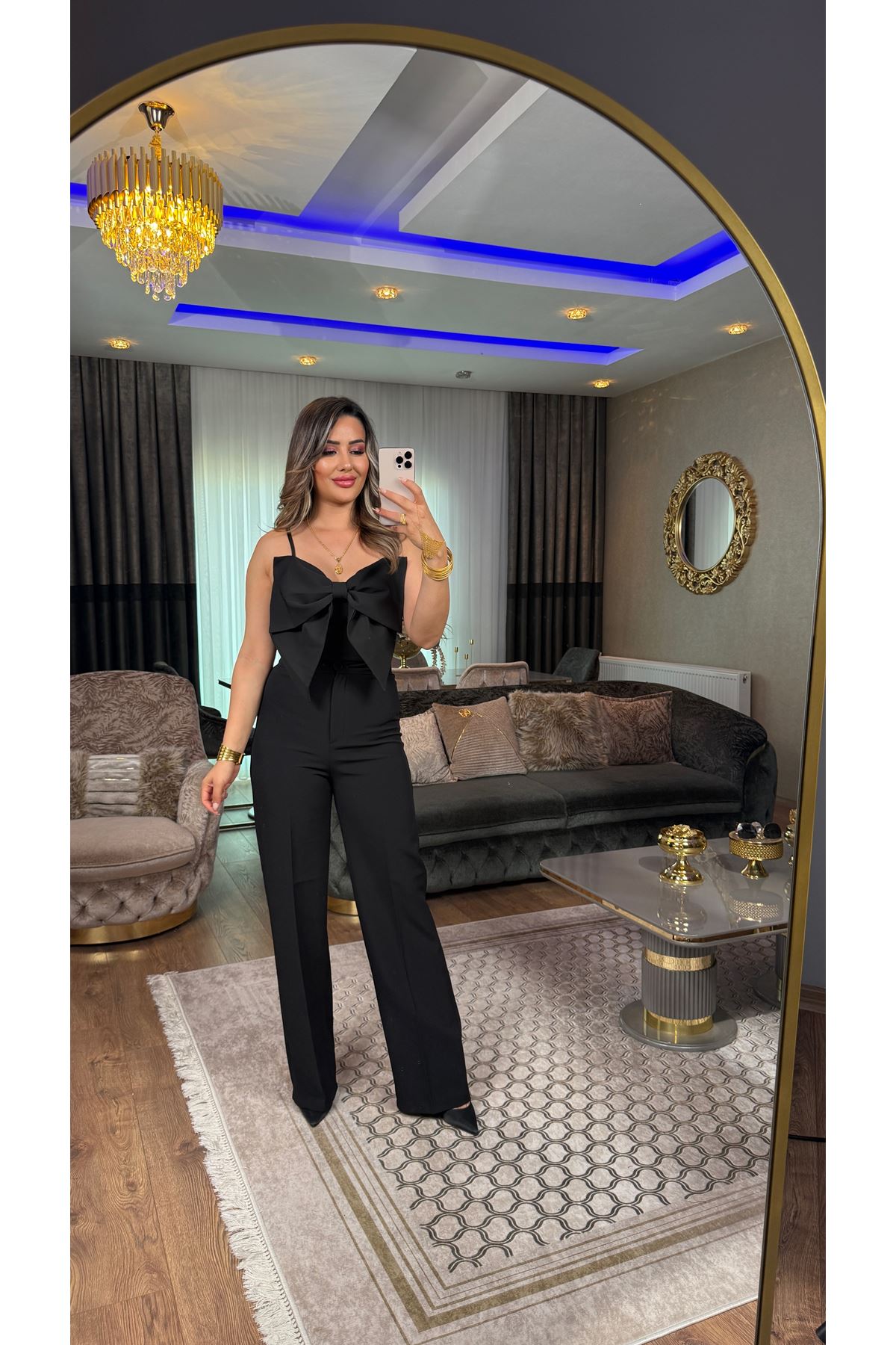 msperry palazzo paça pantolon-siyah