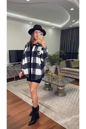 empirme polarcepli ceket- siyah