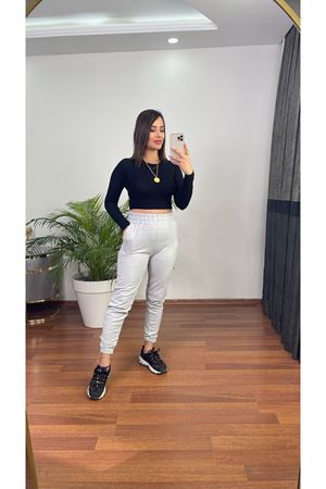 3 İPLİK ŞARDONLU EŞOFMAN ALTI-GRİ