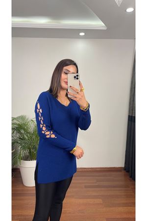 KOLU TAŞLI SELANİK TRİKO-SAKS