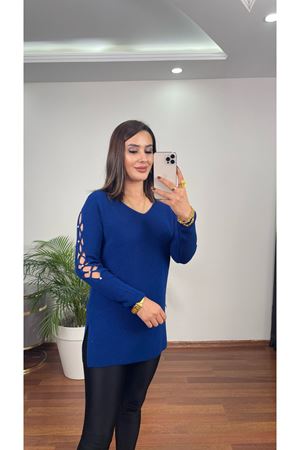 KOLU TAŞLI SELANİK TRİKO-SAKS