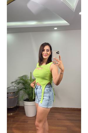 DİLVİN BİYELİ ATLET-NEONYEŞİL