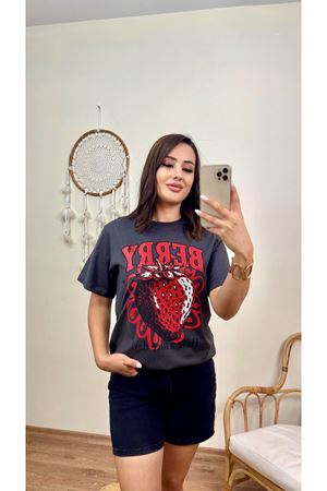 DİLVİN BERRY TSHIRT- ANTRASİT