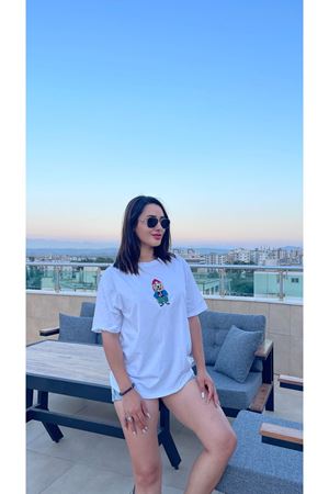 DOG BASKILI TSHIRT- BEYAZ