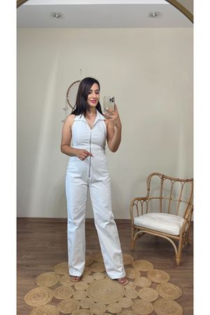 DİLVİN KOT TULUM- BEYAZ