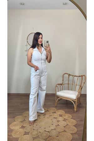 DİLVİN KOT TULUM- BEYAZ