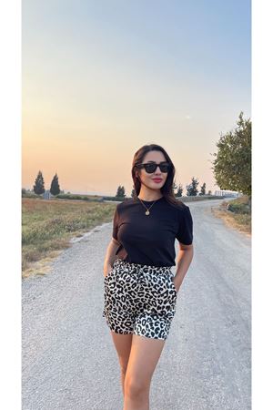SATEN ŞORT- LEOPAR