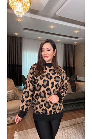 LEOPAR TUNİK KAZAK