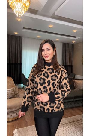 LEOPAR TUNİK KAZAK