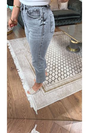 zr taşlı boyfit pantolon-antrasit