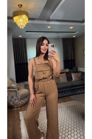 Beli Lastikli Tulum- Kahve