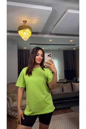 Alo basic tişört- Neon Yeşil