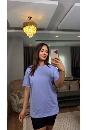 Alo basic tişört- Lila