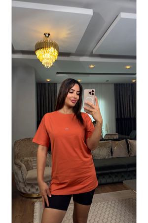 Alo basic tişört- Turuncu