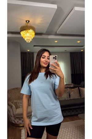 Alo basic tişört- Açık Mavi