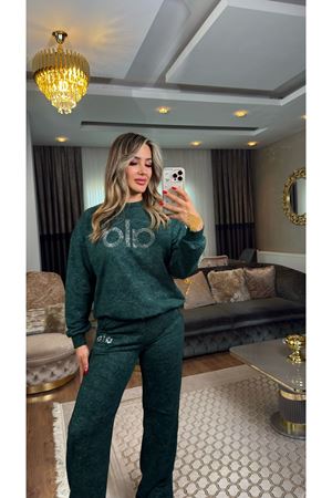 3 iplik yıkamalı alo takım-zümrüt