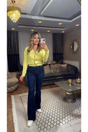 zr ispanyol paça likralı pantolon-laci