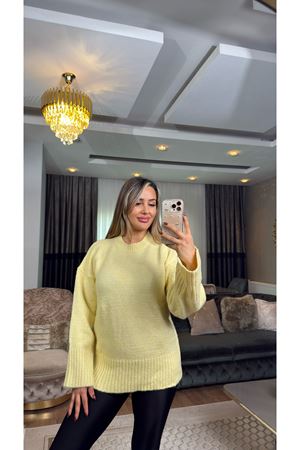 oversize kazak-sarı