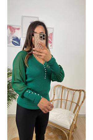 kolu incili triko -yeşil 