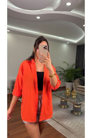terikoton gömlek- turuncu