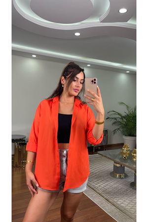 terikoton gömlek- turuncu