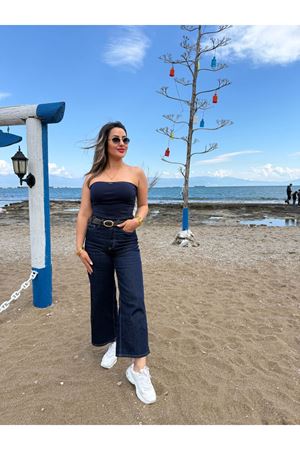 kemerli midi boy jean-lacivert