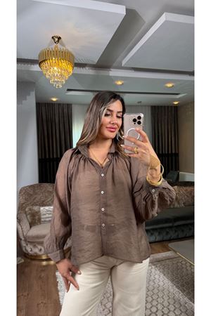 msperry oversize gömlek-acıkahve