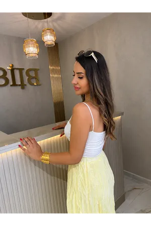 pedli askılı crop-beyaz
