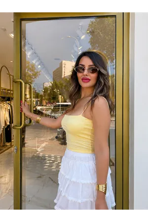 pedli askılı crop-sarı