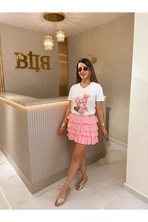 love baskılı kadın tişört-beyaz
