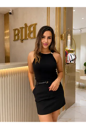 dilvin toka detaylı bra-free(pedli) bluz-siyah
