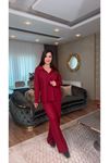 Polo Yaka İnterlok Takım Bordo