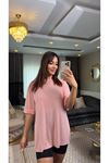 salaş basic tişört-pembe