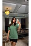 Oysho basic tişört- Yeşil