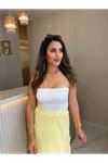 pedli askılı crop-beyaz