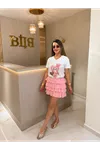 love baskılı kadın tişört-beyaz